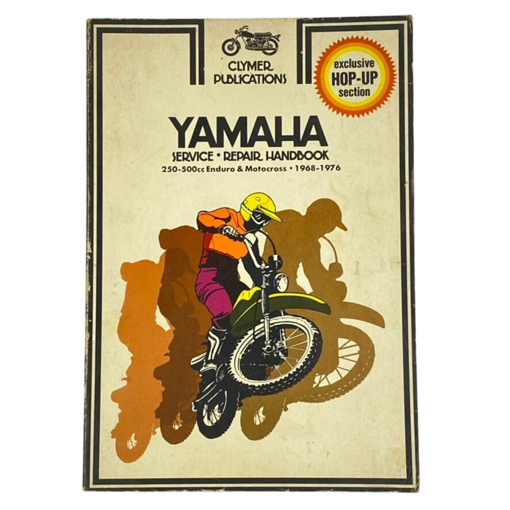 Clymer Yamaha 250-500cc Enduro Motocross 1968-1976 Service Repair Manual Book